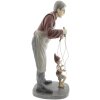 Decorațiune Bărbat cu marionetă 6PR2417 multicolor 36 cm polyresin
