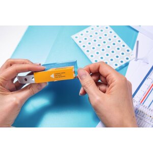 HERMA Verstärkungsringe selbstklebend auf Rolle Ø 12 mm transparent 500 St.