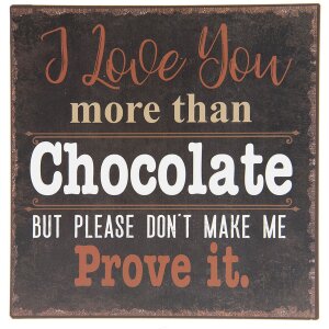 Semn text 6Y3283 multicolor 25x25x0.5 cm semn metalic