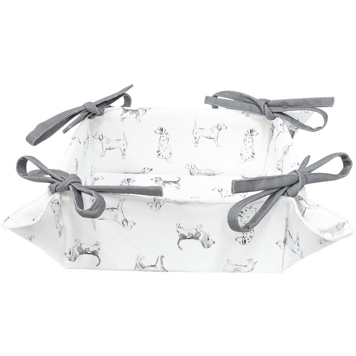 Coș de pâine DOF47 roz 35x35x8 cm