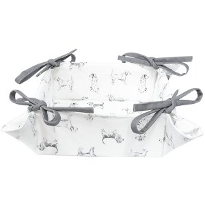 Coș de pâine DOF47 roz 35x35x8 cm