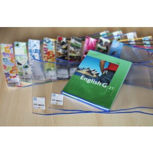 HERMA transparenter Buchumschlag 190x380 mm
