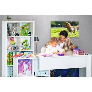 HERMA Heftschoner PP A4 gedeckt-weiß Strukturprägung wasserfest mit Etikett