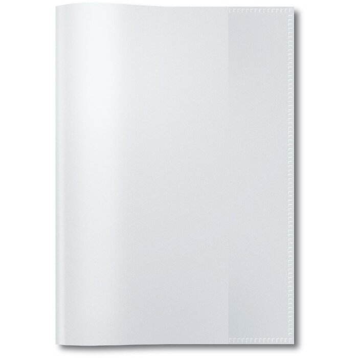 HERMA 7480 transparenter Heftschoner A5 Polypropylen mit Beschriftungsetikett