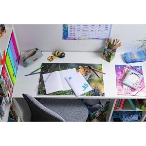 HERMA 7480 transparenter Heftschoner A5 Polypropylen mit Beschriftungsetikett