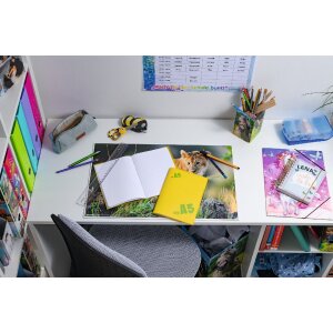 HERMA Heftschoner PP A5 transparent-gelb abwaschbar strapazierfähig