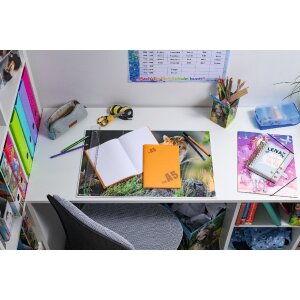 HERMA Heftschoner PP A5 transparent orange 21,3x30,5 cm abwaschbar langlebig