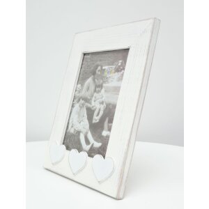 Râmă foto albă din lemn S67TR, pentru fotografii...