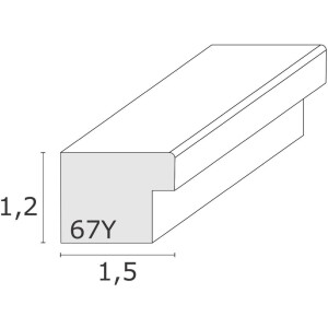 Deknudt S67YV cadru gri lemn 10-20 cm rotund oval plastic sticlă