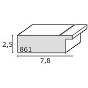 Rama foto din plastic argintiu S861D