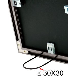 S021D7 Cadru din aluminiu gri 30x40 cm