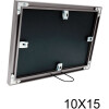 S021D7 Rama pentru galerie din aluminiu de culoare gri pentru 2 fotografii 10x15 cm