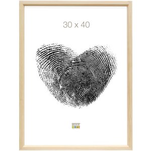 Deknudt S233H4 Holzrahmen in Naturfarbe mit roter Außenkante 24x30 cm