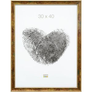 Deknudt S40JB2 Holzrahmen gold mit grünen und dunkelroten Tönen 13x18 cm