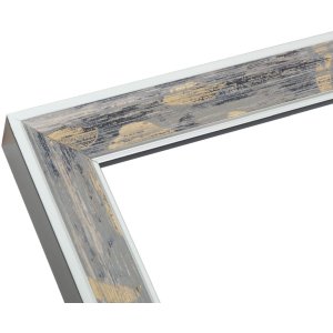 Deknudt S40JE7 Holzrahmen grau mit gold und dunkelgrau 20x30 cm