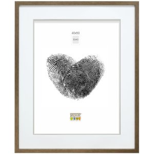 Deknudt S43AD2 Bilderrahmen mit Passepartout bronzefarben 15x20 cm