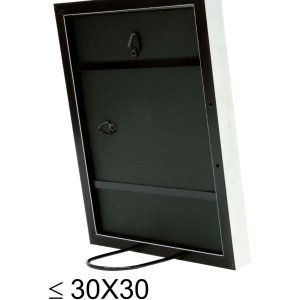 Deknudt S46DF1 Bilderrahmen weiß mit silberner Kante 18x24 cm