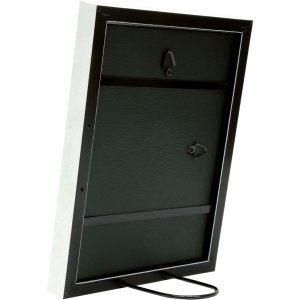 Deknudt S46DF1 Bilderrahmen weiß mit silberner Kante 20x20 cm