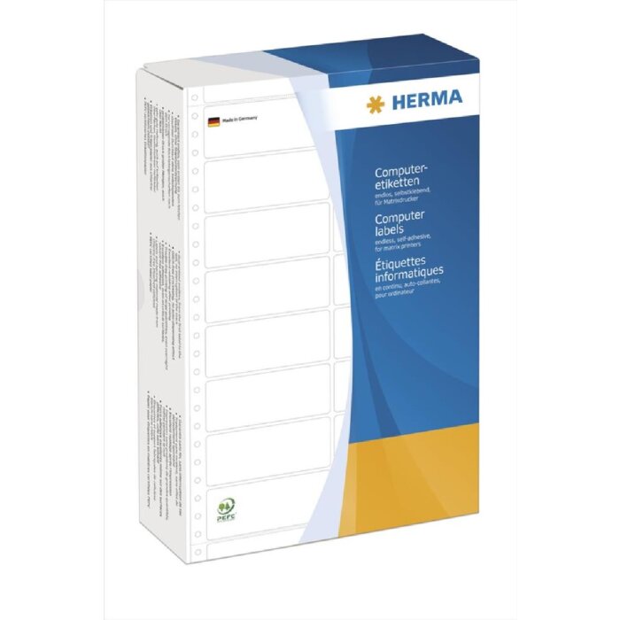 HERMA Computeretiketten weiß 88,9x23 mm Papier matt 12000 Stück