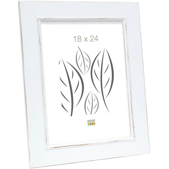 Deknudt S46FF1 Bilderrahmen weiß gemalt 13x13 cm