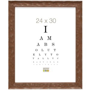 Deknudt S46HF3 Holzrahmen braun wellig 15x15 cm 19x19x2,3 cm