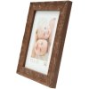 Deknudt S46HF3 Holzrahmen braun wellig 15x15 cm 19x19x2,3 cm