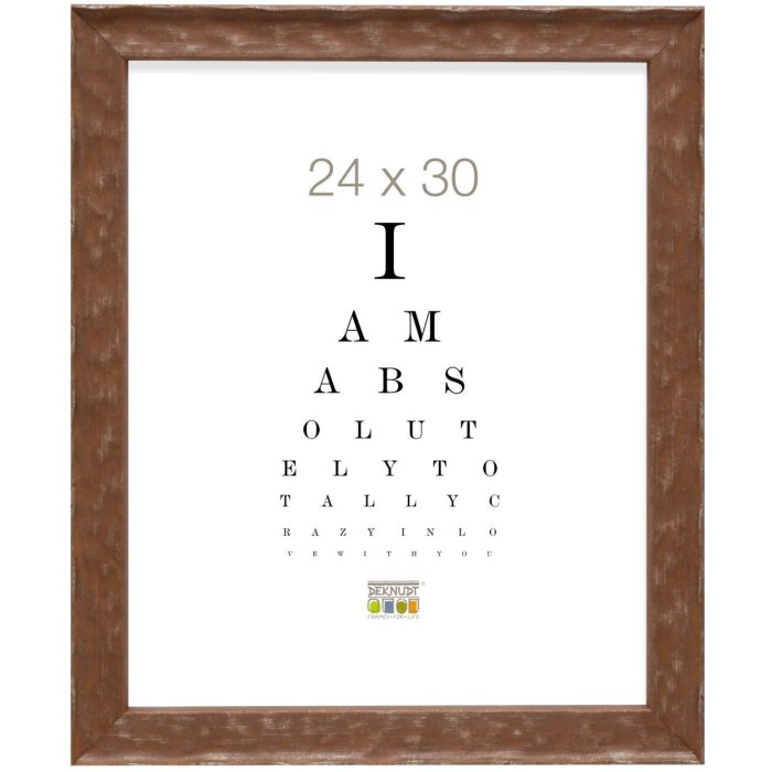 Deknudt S46HF3 Holzrahmen braun wellig 24x30 cm