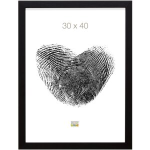 S46JH2 Rama din lemn negru cu margine de culoarea lemnului 18x24 cm