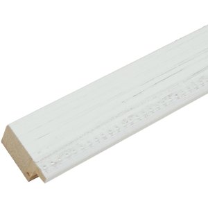 Deknudt S46KF1 Holzrahmen in weiß mit Perlenbiese 30x40 cm