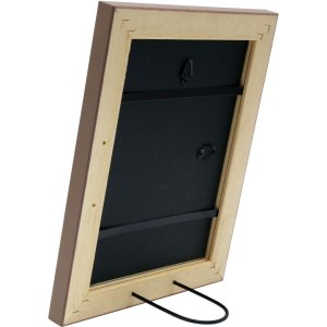 Deknudt S46KF3 Holzrahmen beige mit Perlenbiese 15x15 cm