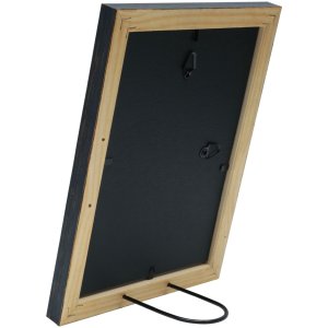 Deknudt S46MF2 Schwarzer Holzrahmen verwittert 20x20 cm Größe 23x23x1,4 cm