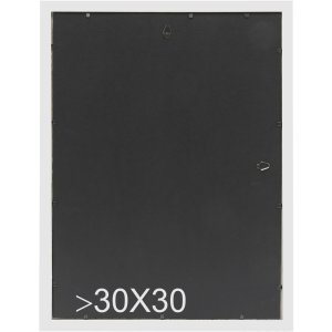 Deknudt S46MF2 Schwarzer Holzrahmen verwittert 20x20 cm Größe 23x23x1,4 cm