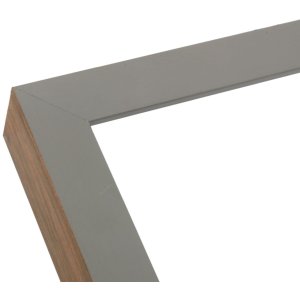 S46PH7 Cadru din lemn gri cu margine de culoarea lemnului 15x15 cm
