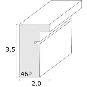 S46PH7 Cadru din lemn gri cu margine de culoarea lemnului 15x15 cm