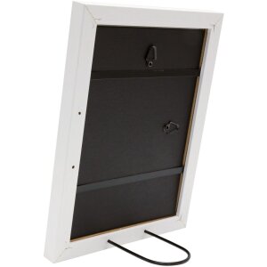 Deknudt S54SF1 Bilderrahmen weiß Malerdesign mit Textfach 10x15 cm