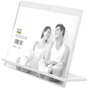 Deknudt S58SD1 Rama foto alb transparent 13x18 cm cu suport