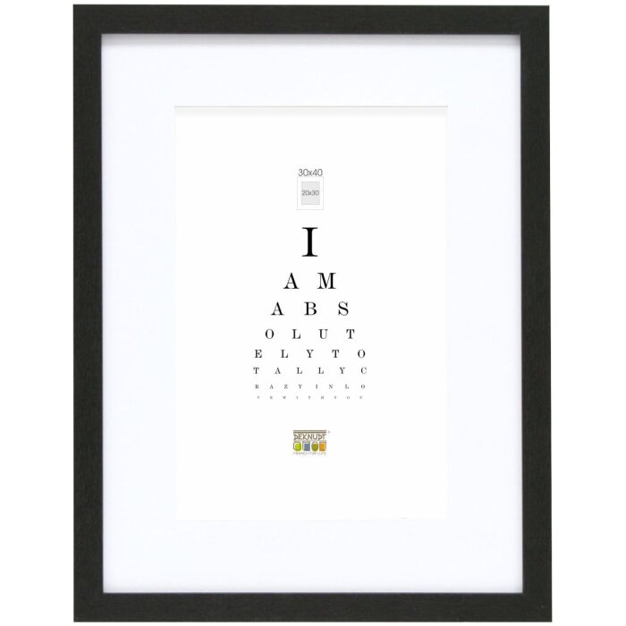 S66KF2 Rama foto neagră cu passe-partout 50x70 cm