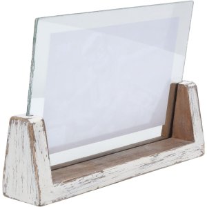 Deknudt S67TZ1 Weiß gemalter Bildhalter für 1 horizontales Foto 15x20 cm