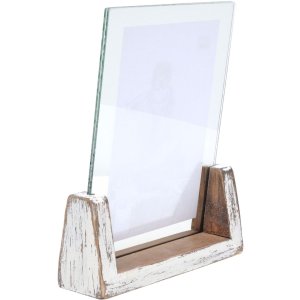 Deknudt S67TZ1 Weiß gemalter Bildhalter für 1 vertikales Foto 13x18 cm