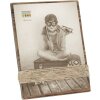 Deknudt S67UA2 Bildhalter braun gemalt mit Schnüren 13x18 cm