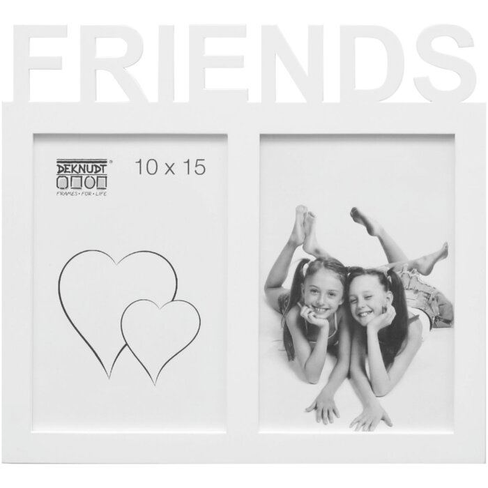 S68NK1 Rama albă pentru 2 fotografii - FRIENDS 10x15 cm