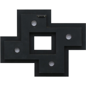 S68RK2 Rama de galerie în negru pentru 4 fotografii 10x15 cm