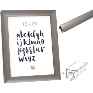 Cadru din aluminiu Deknudt S021D7 gri diferite dimensiuni de la 10x15 la 70x100 cm