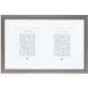 Ramă foto galerie din aluminiu gri mat pentru 2-4 fotografii