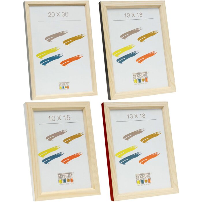 Deknudt S233H1 Holzrahmen mit farbiger Außenkante naturfarben
