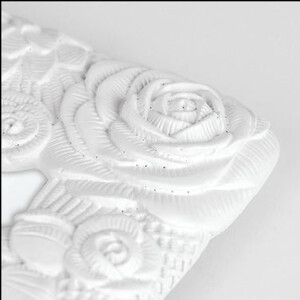 ZEP Annecy cadru de nunta 15x20 cm trandafir aplicat poli rășină alb