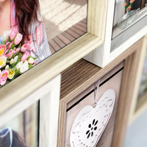 ZEP galerie foto Montreaux 10 fotografii 10x15 cm cadru din lemn montare pe perete 56x47 cm