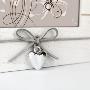 ZEP Fotorahmen Arial 10x15 cm Hochformat Holz mit Herz-Applikation