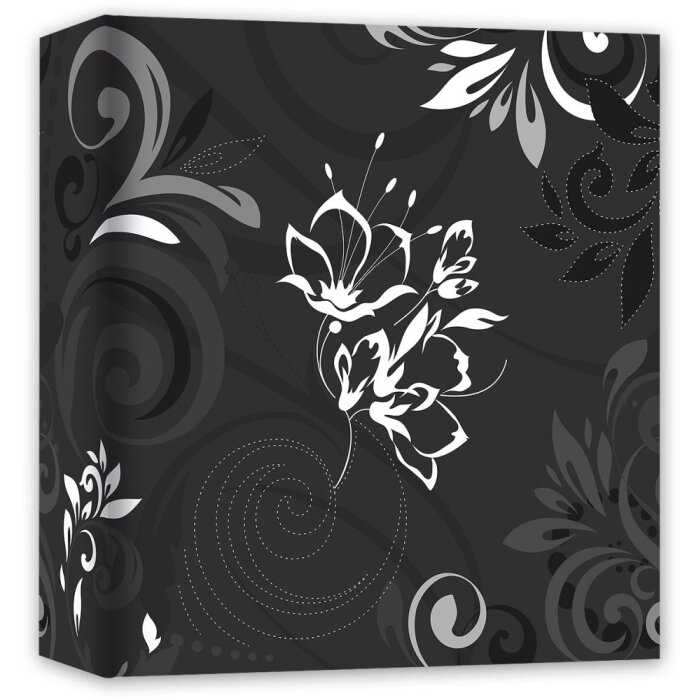 ZEP Album foto Umbria negru 30x30 cm 60 pagini cu separatoare din sticlă