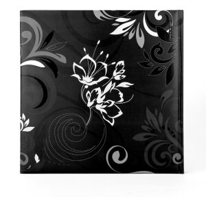 ZEP Album foto Umbria negru 30x30 cm 60 pagini cu separatoare din sticlă
